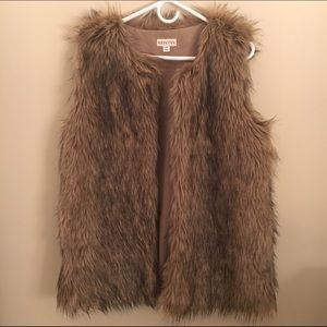 Merona Faux Fur Vest