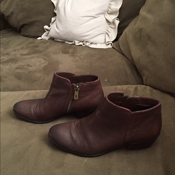Brown ankle booties