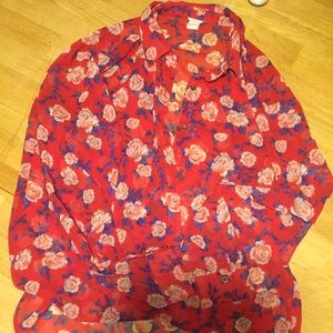 FLASH SALE! Forever 21 long sleeve floral shirt!