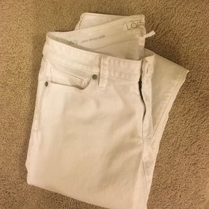 Ann Taylor Loft White Denim
