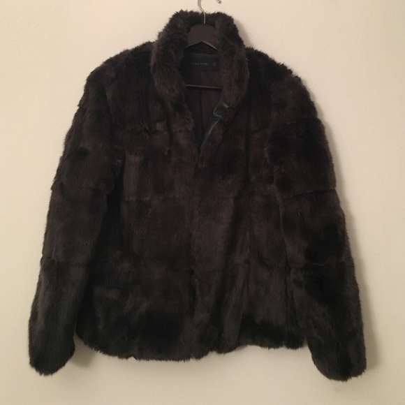 Faux fur jacket