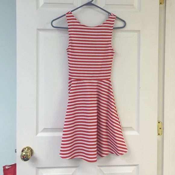 Dress with razor back