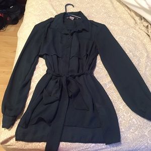 Long sleeve Forever 21 chiffon like shirt