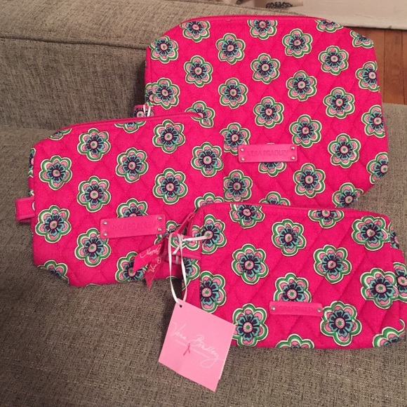 Vera Bradley small and medium cosmetic bags!