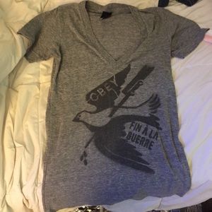 Obey V neck size small