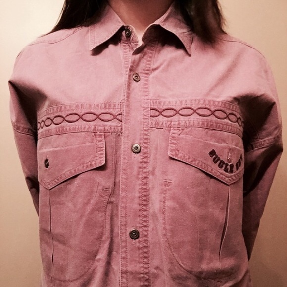 Western Lavender Button Up