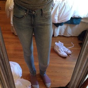 brandy Melville light wash skinny jeans💙