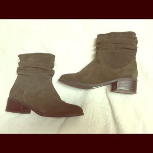 ALDO green suede boots