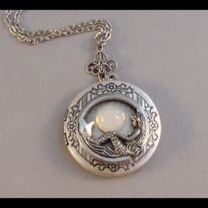 Mermaid Locket, Mermaid Necklace, Mermaid Jewelry