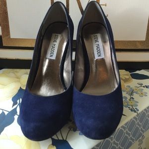 Midnight blue high heels