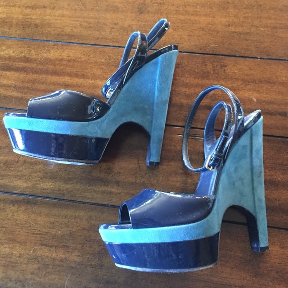 YSL Blue Sandal - Picture 3 of 4