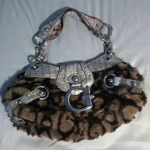 Fur Guess Purse Never used
