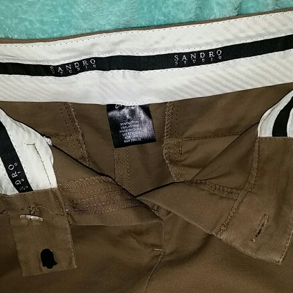 Brown cropped pants - Picture 2 of 3