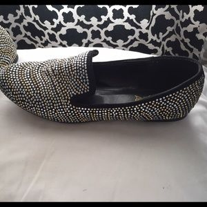 Shoes - Beaded Silver Loafers Shoes - Beaded Silver Loafers