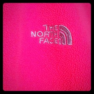 Pink, North Face Fleece 1/4 zip