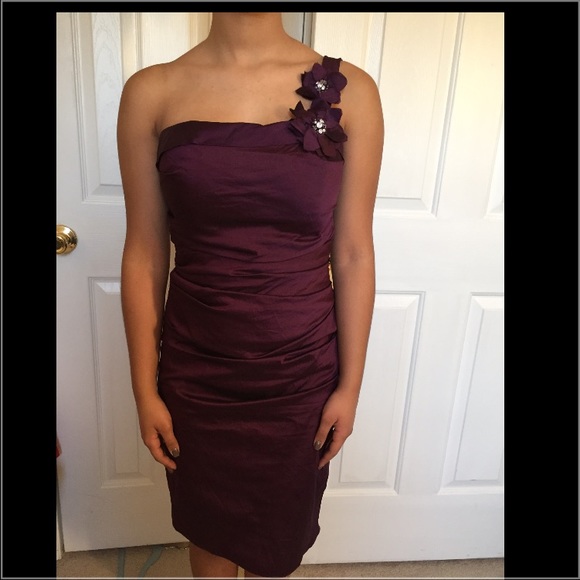 Beautiful purple dress.