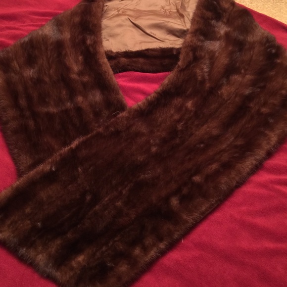 Genuine mink stole/shawl