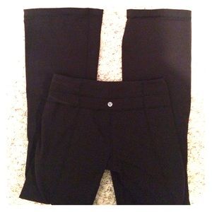 Black, Lululemon Groove Pants.