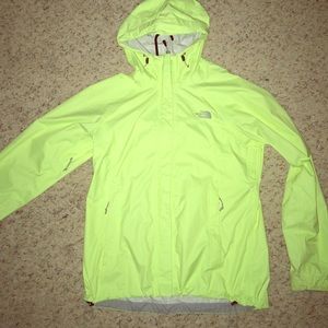 Bright Yellow, North Face Rain Jacket