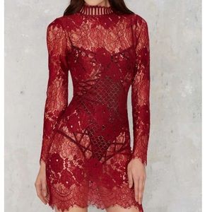 Red Lace Dress
