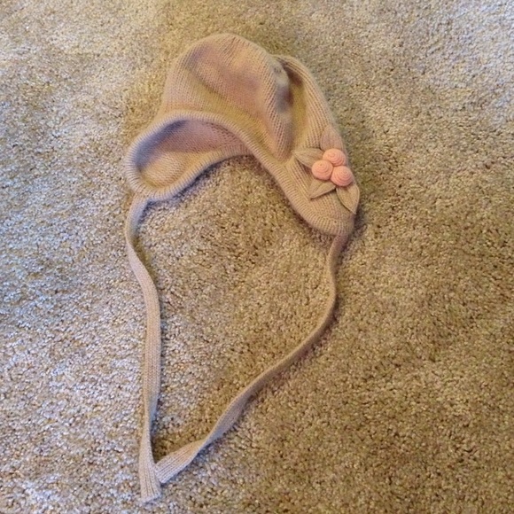 Anthropologie beige winter hat