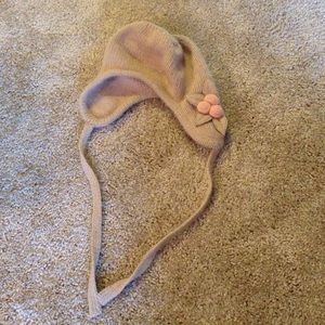 Anthropologie beige winter hat