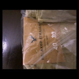 American Eagle khaki Relaxed pants