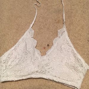 White lace bralette top