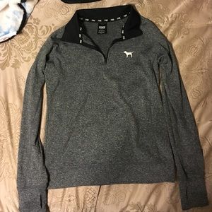 Pink Victoria's Secret half zip