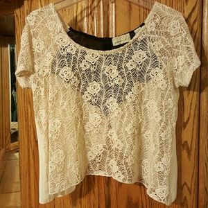 Gimmick lace top