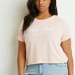 New York crop shirt