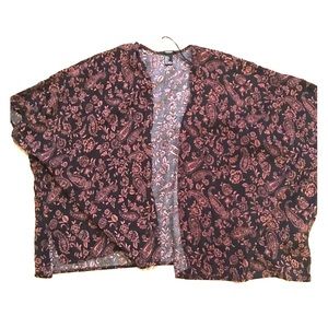 Floral printed kimono