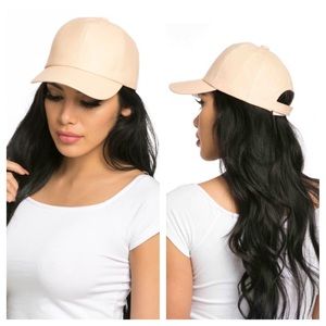 Brand new/never worn NWT faux leather baseball hat