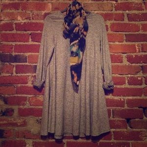 Glamorous @ Nordstrom grey marl jersey dress