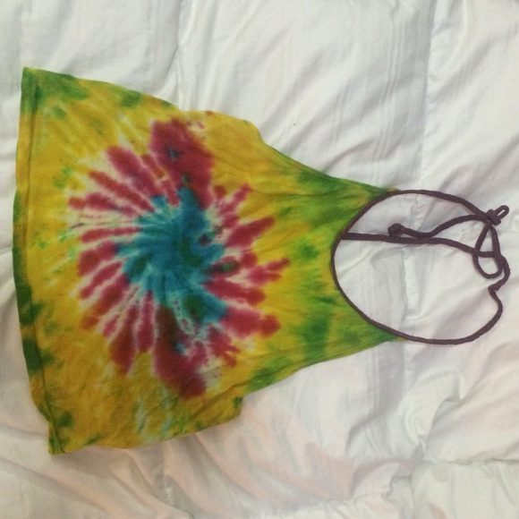 Tie Dye halter crop top