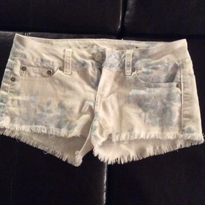 AEO Stretch Floral Jean Shorts