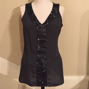 Old Navy gray sequined top size XS