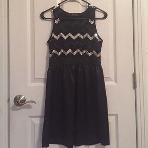 Sequin chevron dress