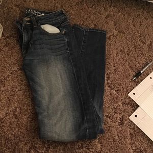 American eagle dark wash skinny jeans