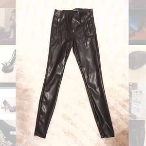 ZARA -TRAFALUC Faux Leather Pants. BRAND NEW w/zip