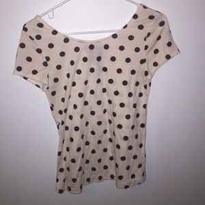 Polka dot shirt/blouse.