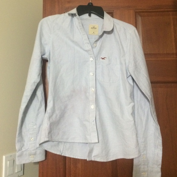 Light blue button down shirt