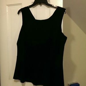 Black peplum Banana Republic blouse