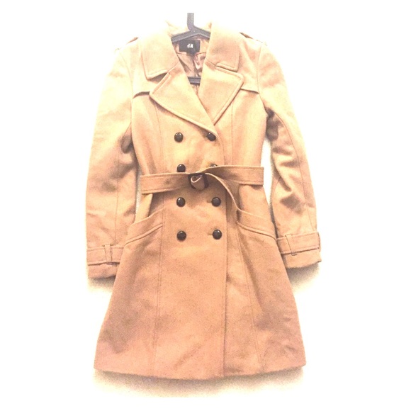 H&M camel colored wool coat
