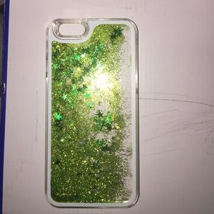 Green Glittery Case
