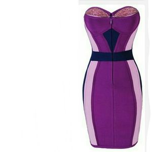 House of CB bandage strapless dress