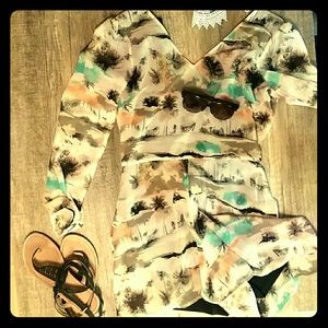 Hawaiian print jumper