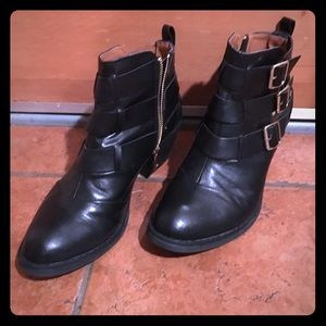 Black ankle boots
