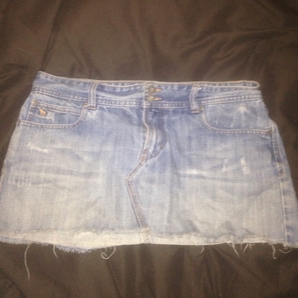 Abercrombie&Fitch short denim skirt light denim