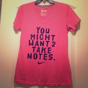 Nike Dri-Fit Slim-Fit Pink Top